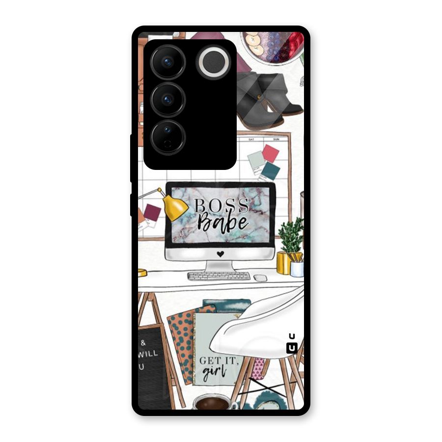 Boss Babe Glass Back Case for Vivo V27 Pro