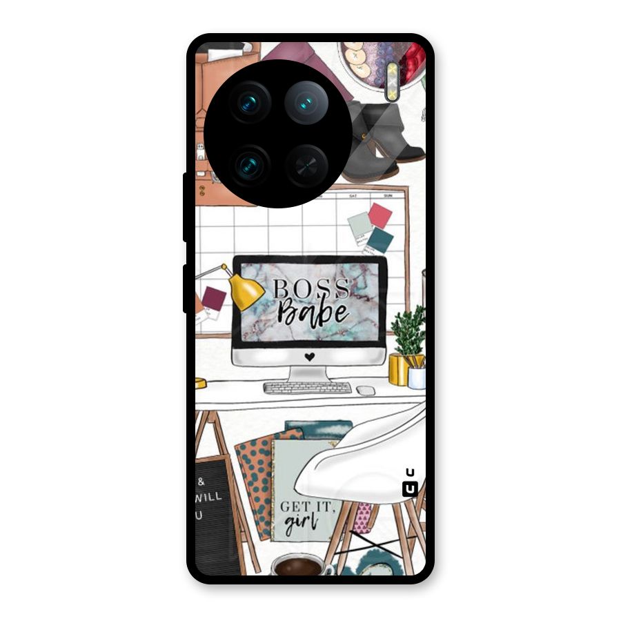Boss Babe Glass Back Case for Vivo X90 Pro