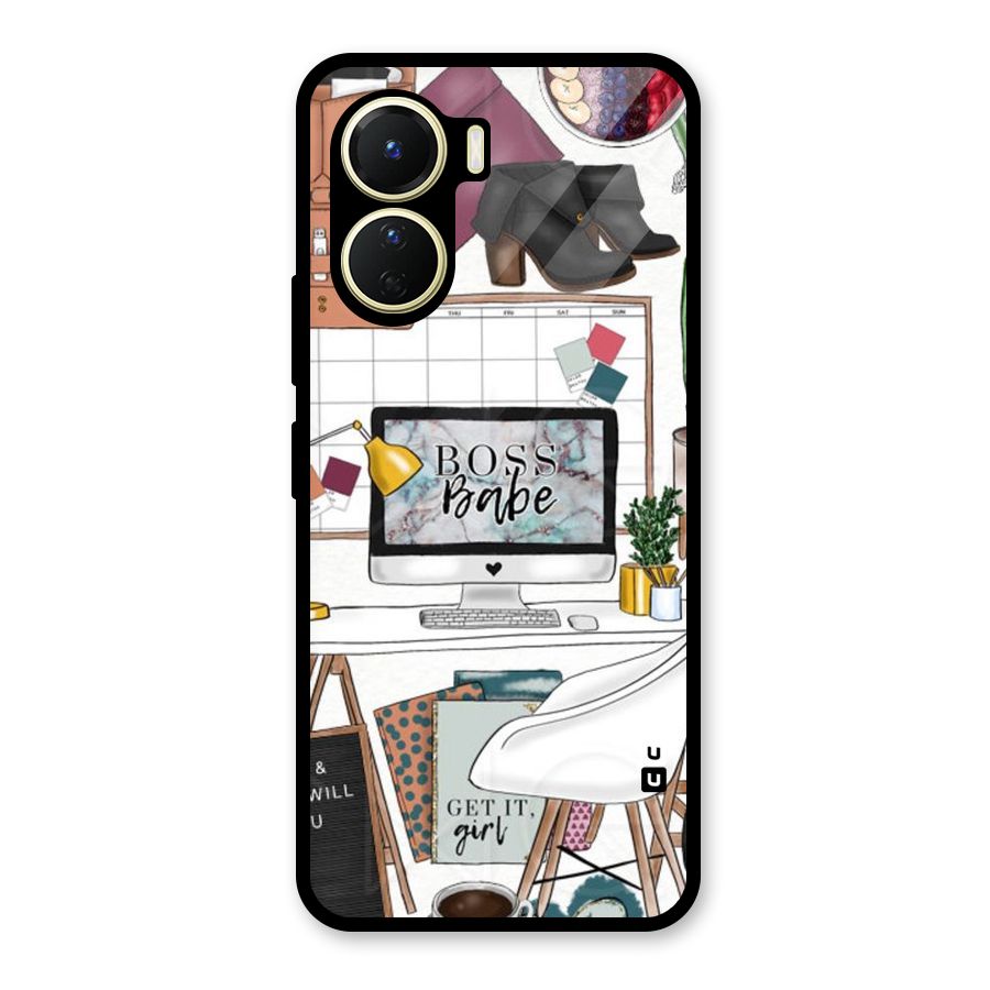 Boss Babe Glass Back Case for Vivo Y16