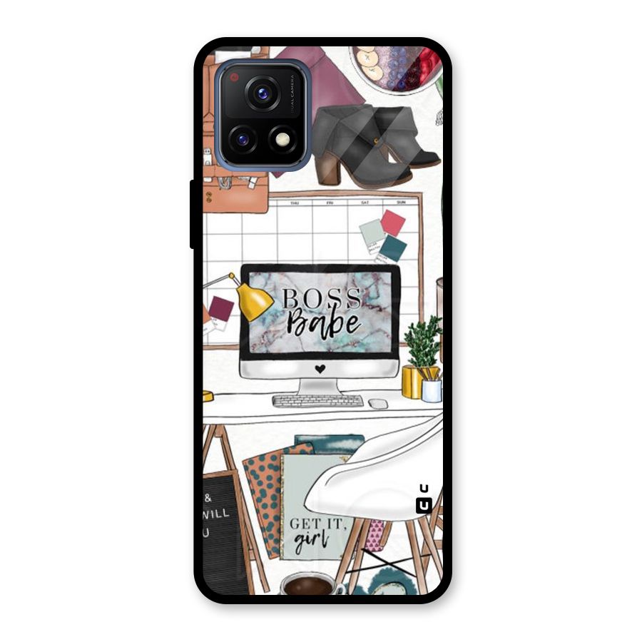 Boss Babe Glass Back Case for Vivo Y72 5G