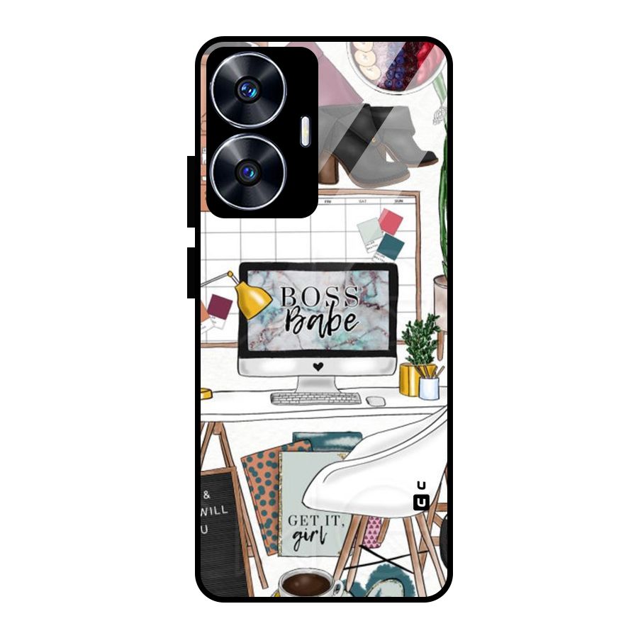 Boss Babe Glass Back Case for realme C55
