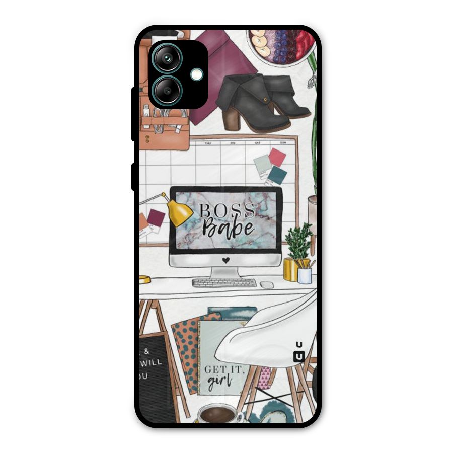 Boss Babe Metal Back Case for Galaxy A04