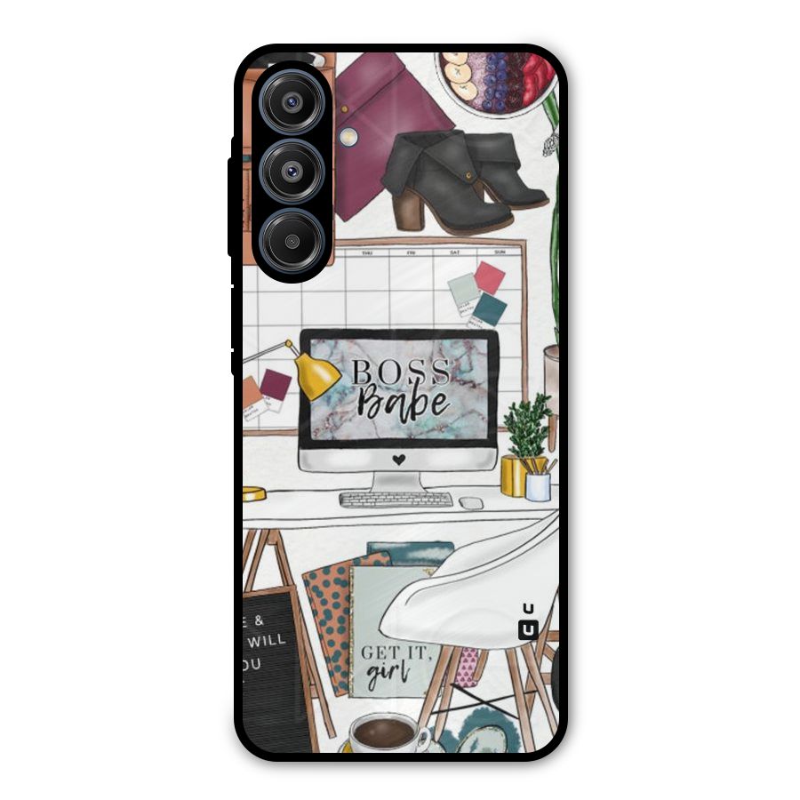 Boss Babe Metal Back Case for Galaxy A16 5G