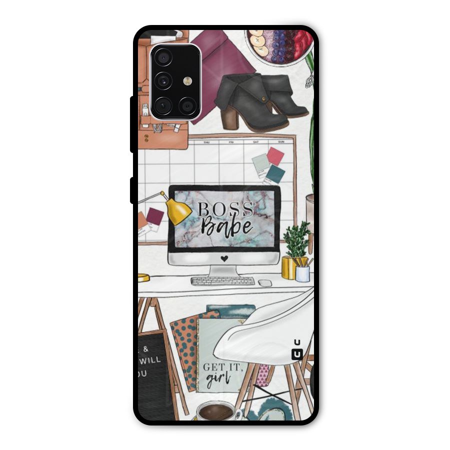 Boss Babe Metal Back Case for Galaxy A51