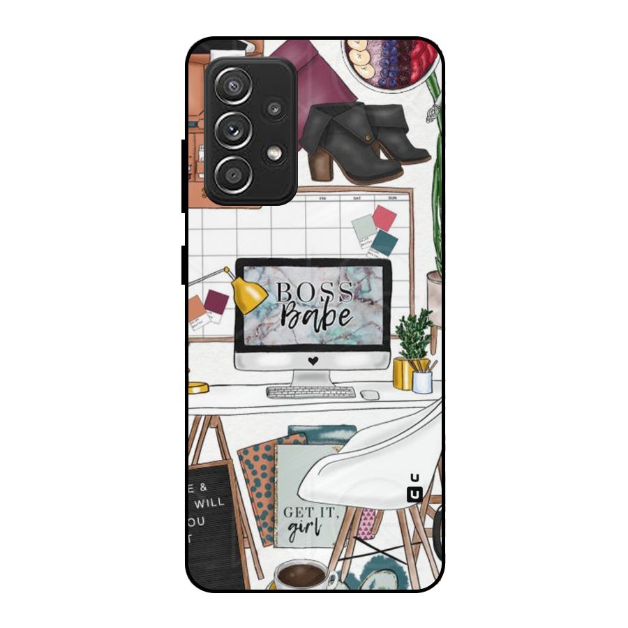 Boss Babe Metal Back Case for Galaxy A52s 5G