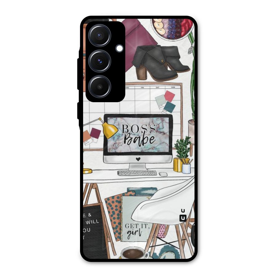Boss Babe Metal Back Case for Galaxy A55