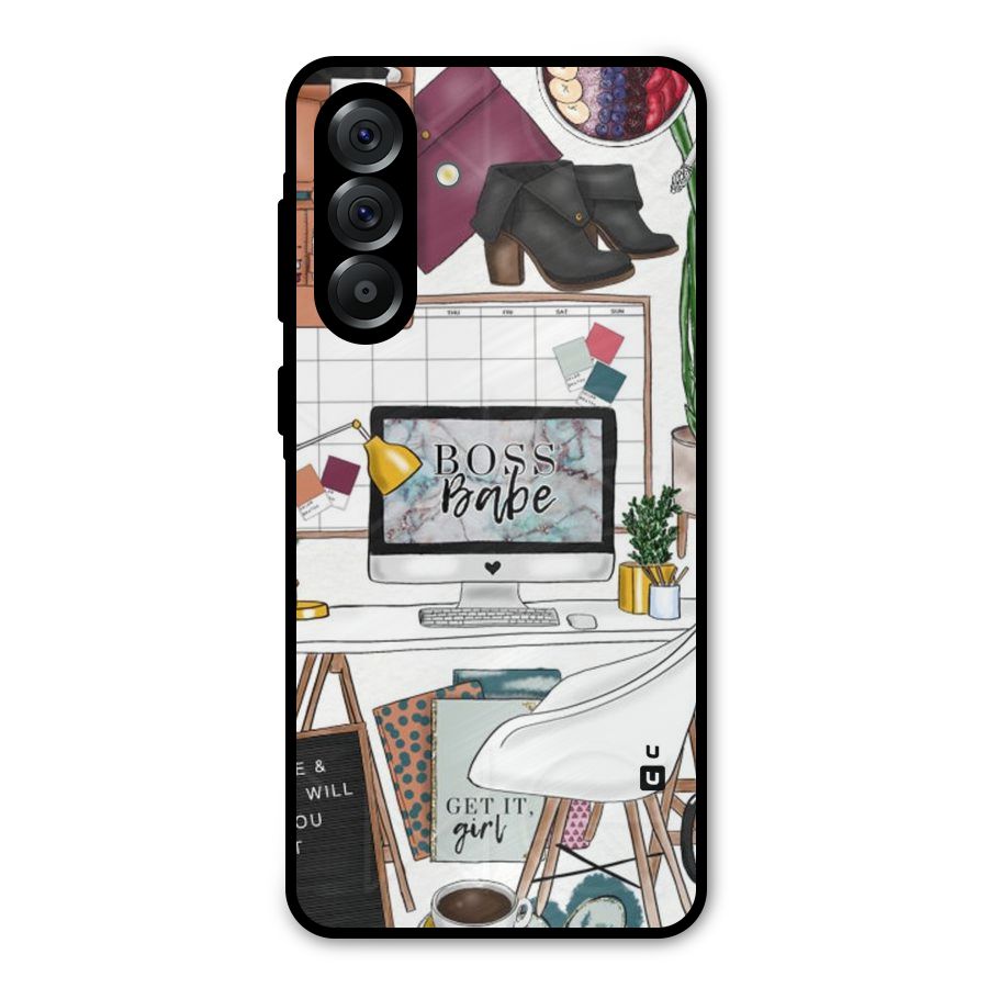Boss Babe Metal Back Case for Galaxy A56