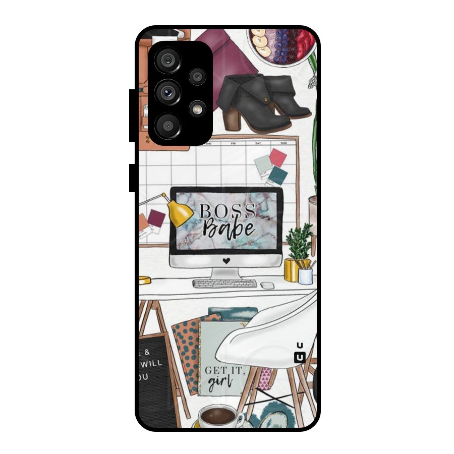 Boss Babe Metal Back Case for Galaxy A73 5G