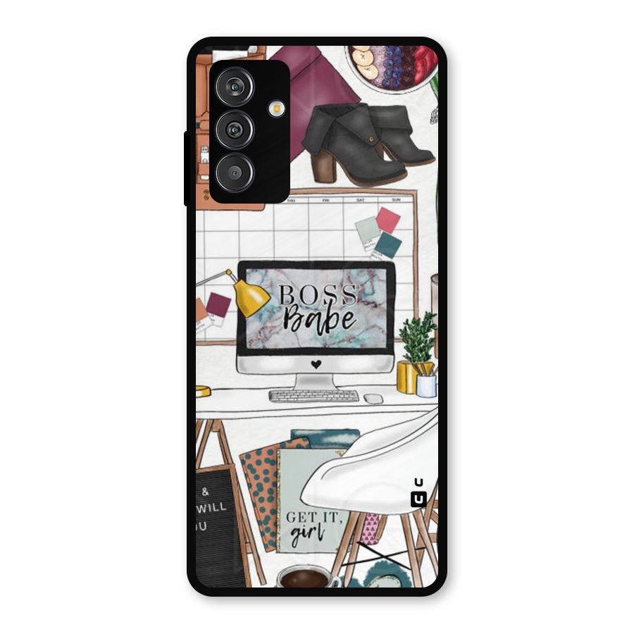 Boss Babe Metal Back Case for Galaxy F13