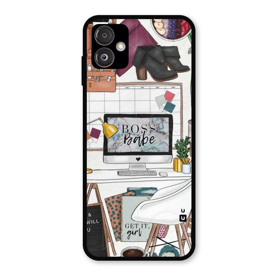 Boss Babe Metal Back Case for Galaxy F14
