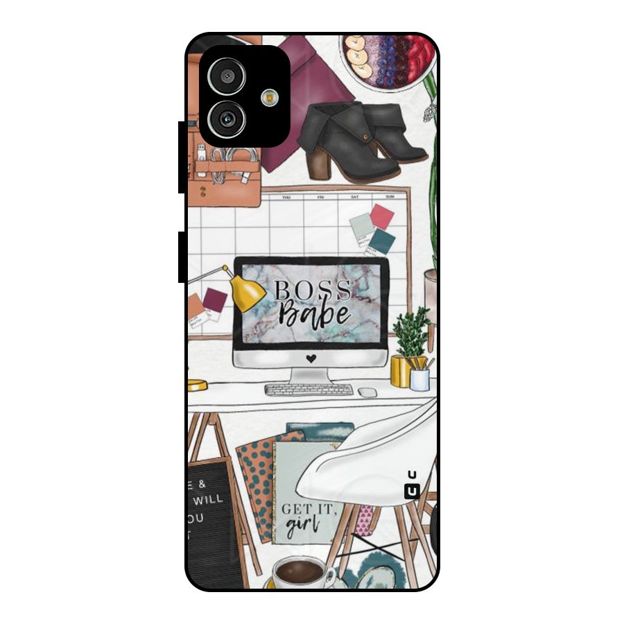 Boss Babe Metal Back Case for Galaxy M13 5G