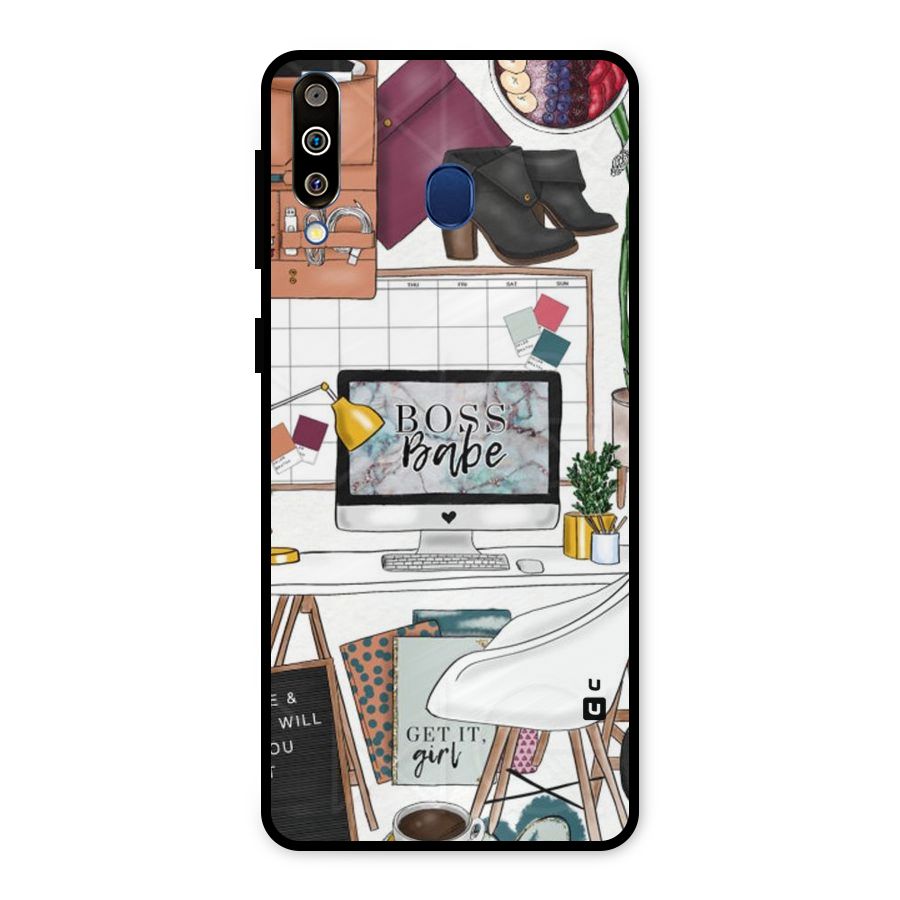 Boss Babe Metal Back Case for Galaxy M30