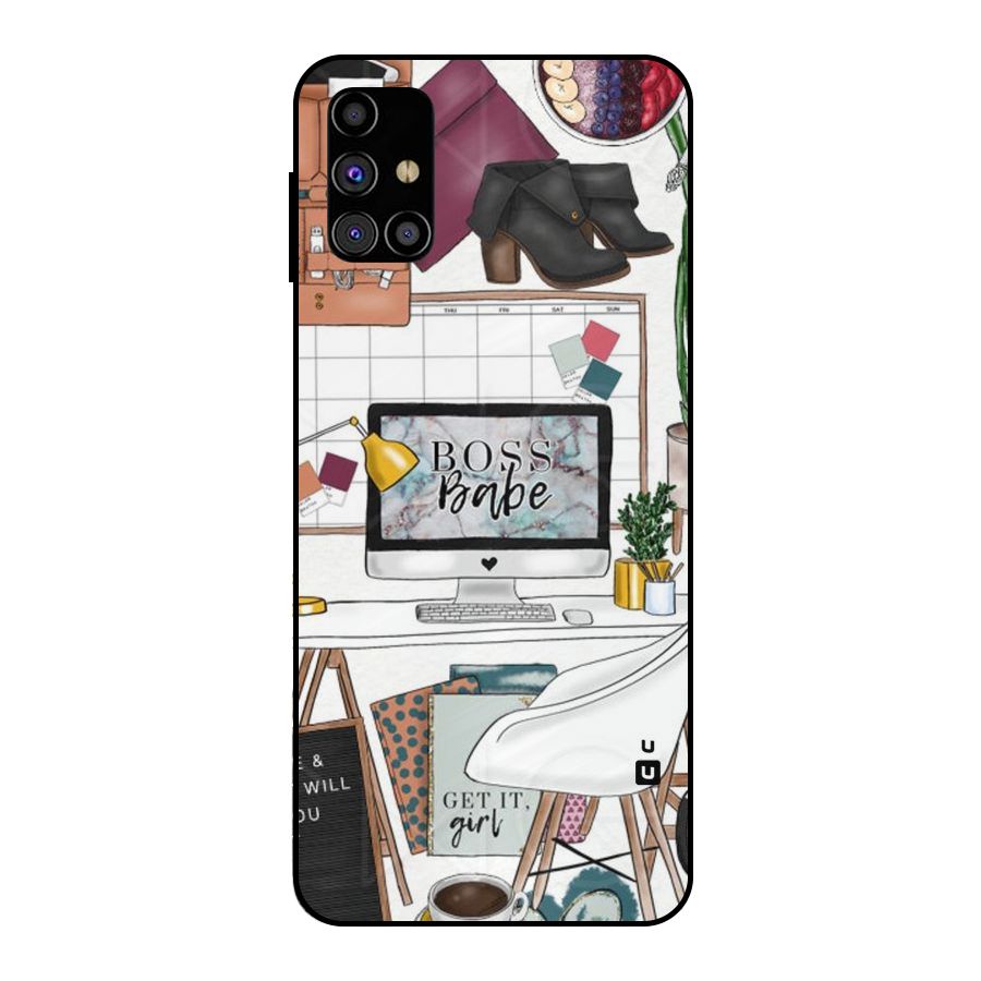 Boss Babe Metal Back Case for Galaxy M31s