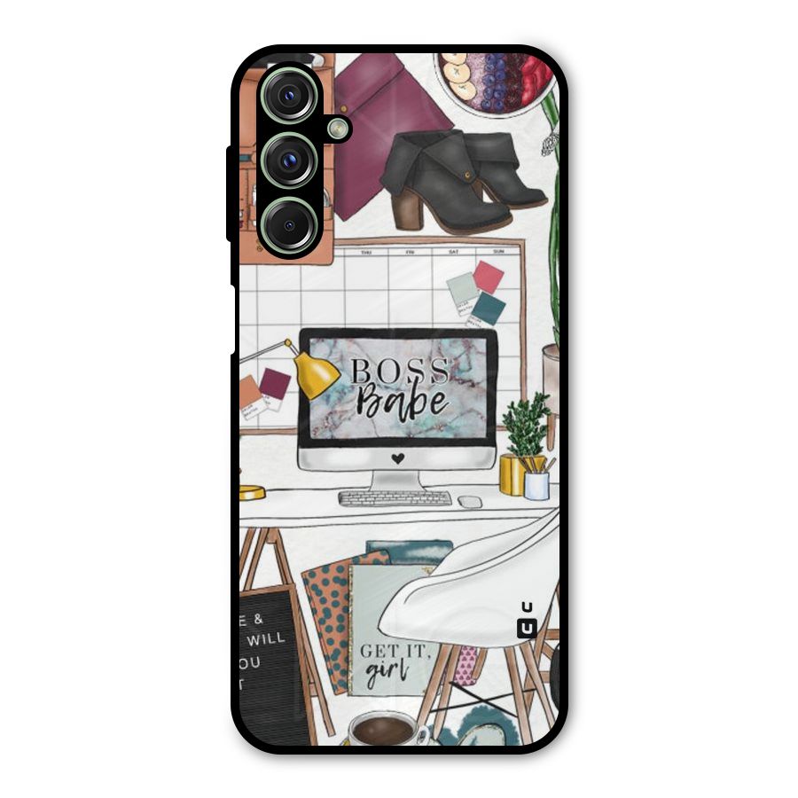 Boss Babe Metal Back Case for Galaxy M34