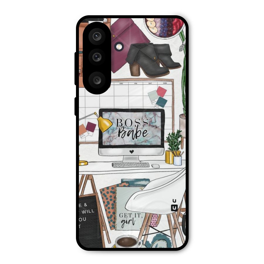 Boss Babe Metal Back Case for Galaxy M56