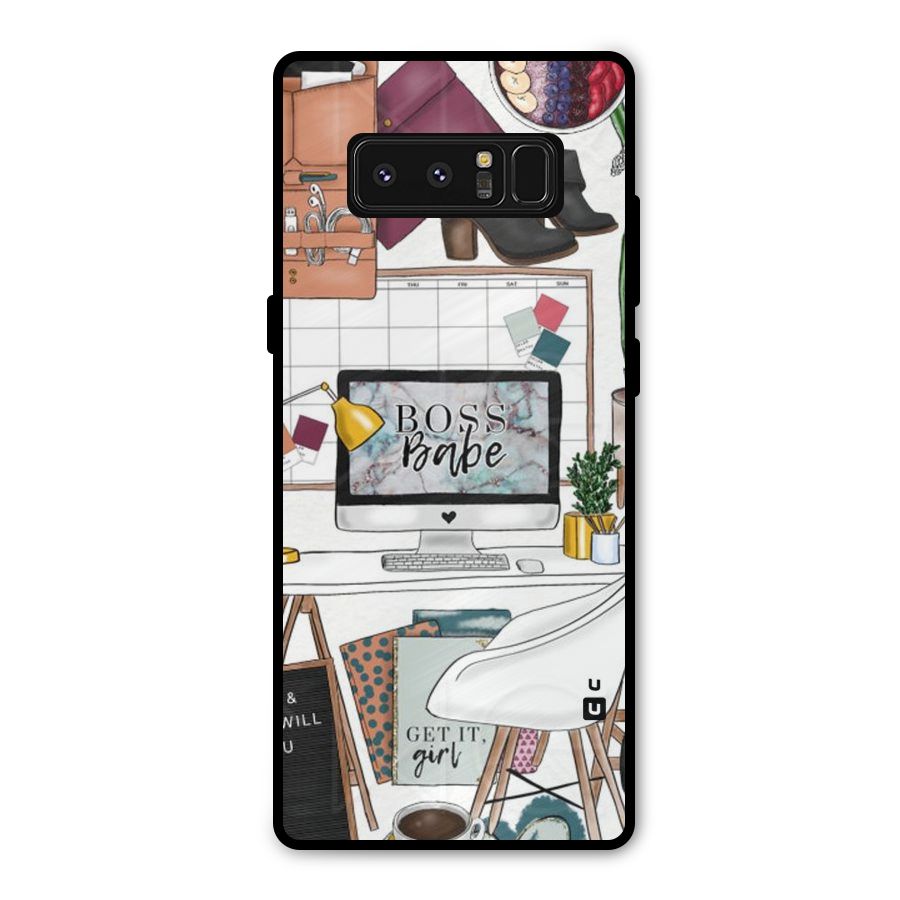 Boss Babe Metal Back Case for Galaxy Note 8