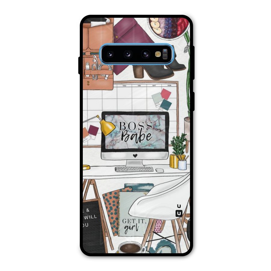 Boss Babe Metal Back Case for Galaxy S10