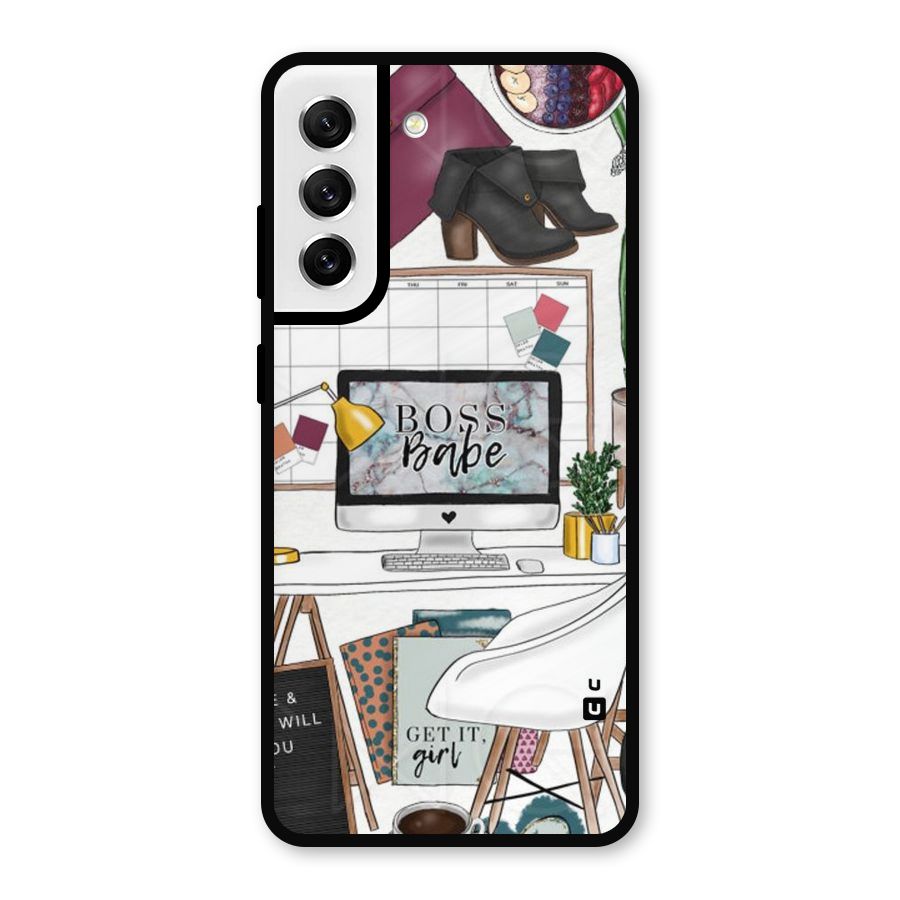 Boss Babe Metal Back Case for Galaxy S21 FE 5G