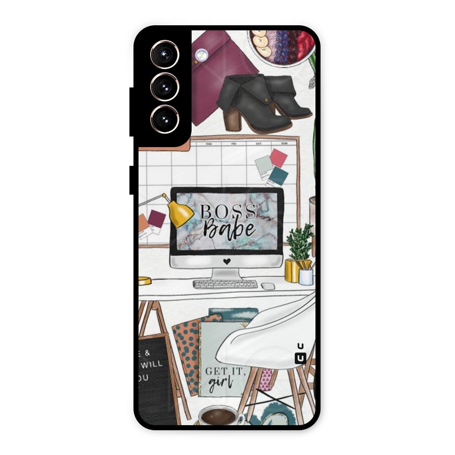 Boss Babe Metal Back Case for Galaxy S21 Plus