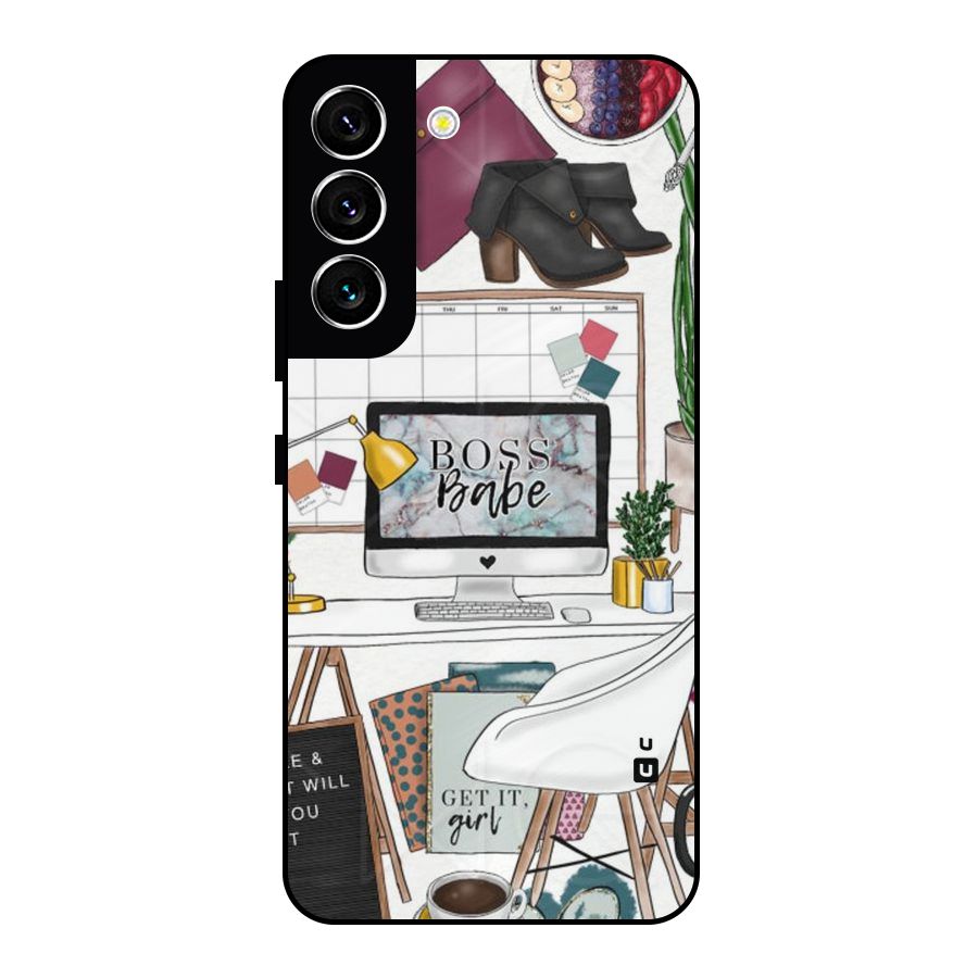 Boss Babe Metal Back Case for Galaxy S22 5G
