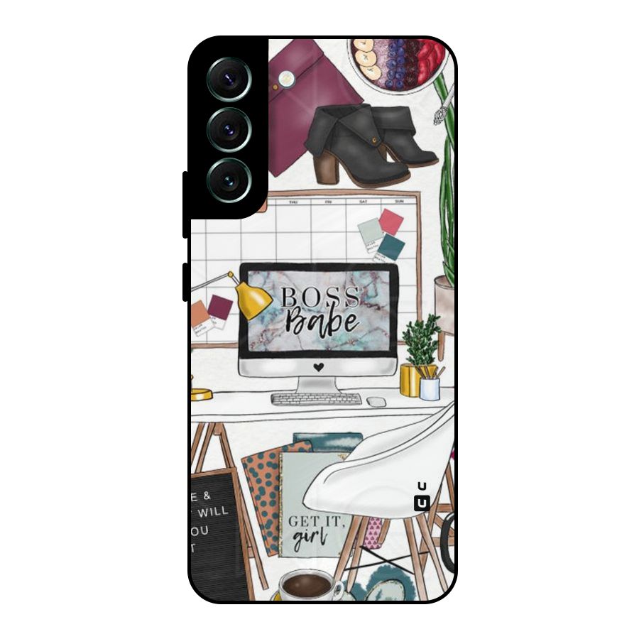 Boss Babe Metal Back Case for Galaxy S22 Plus 5G