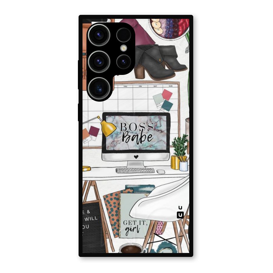 Boss Babe Metal Back Case for Galaxy S23 Ultra
