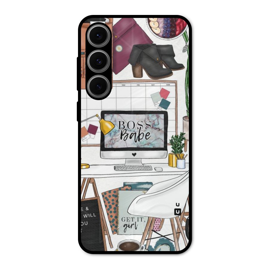 Boss Babe Metal Back Case for Galaxy S24 FE
