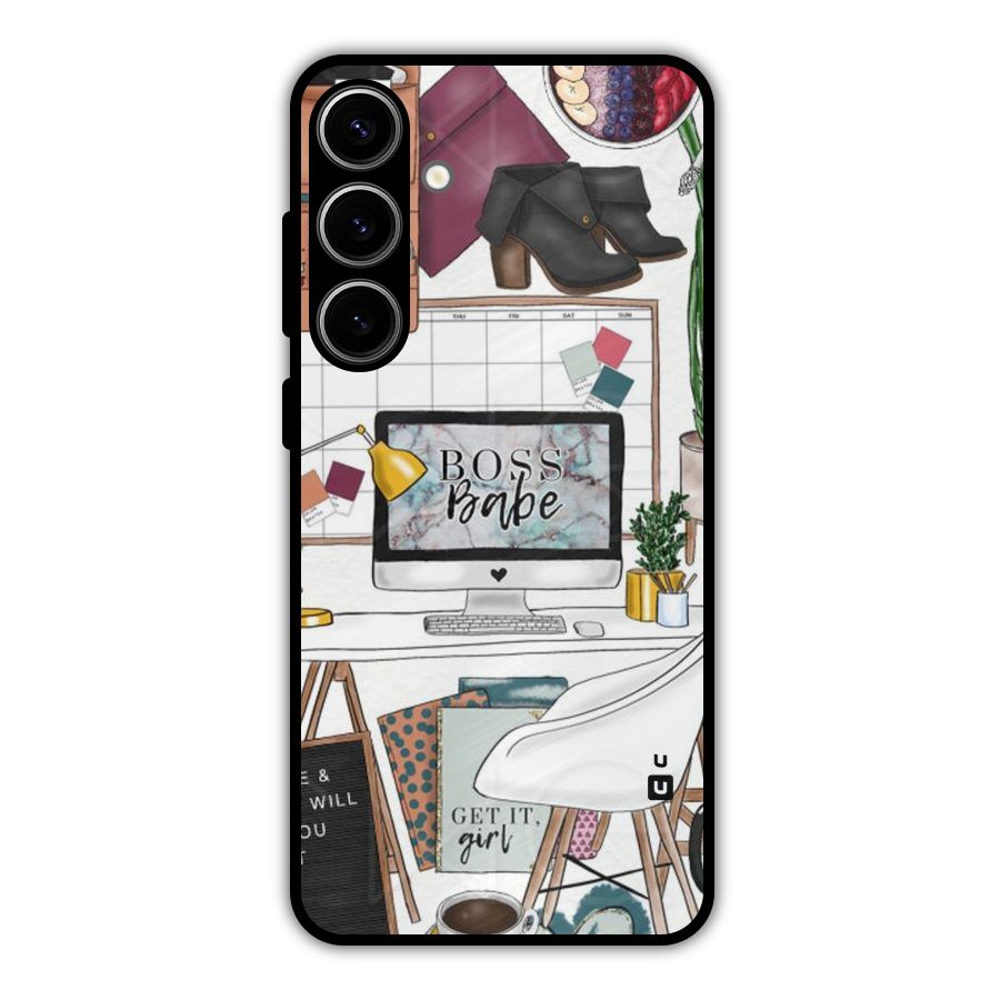 Boss Babe Metal Back Case for Galaxy S24 Plus