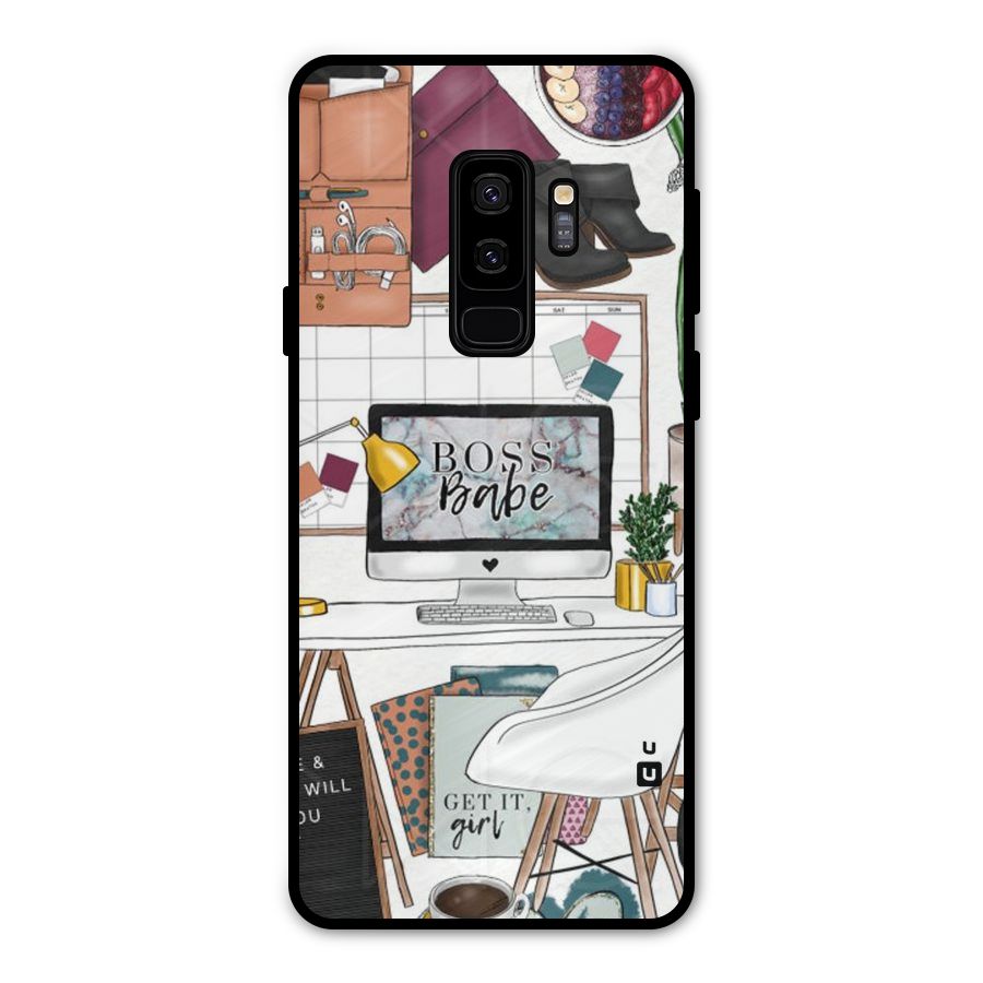 Boss Babe Metal Back Case for Galaxy S9 Plus