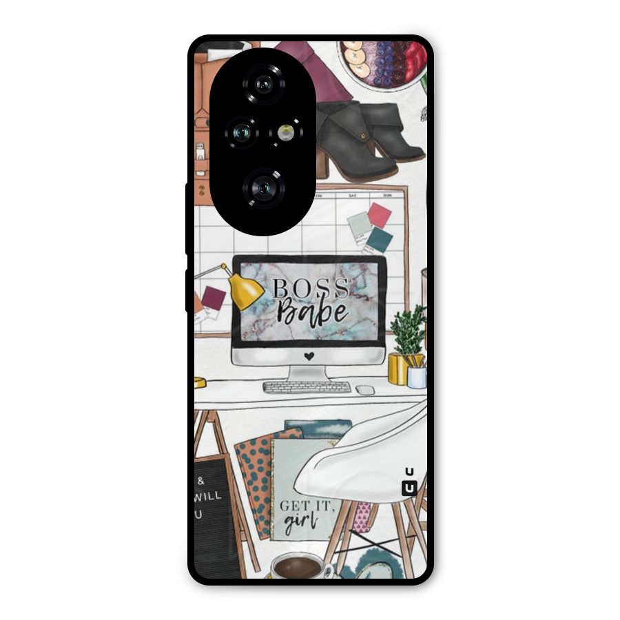 Boss Babe Metal Back Case for Honor 200 Pro