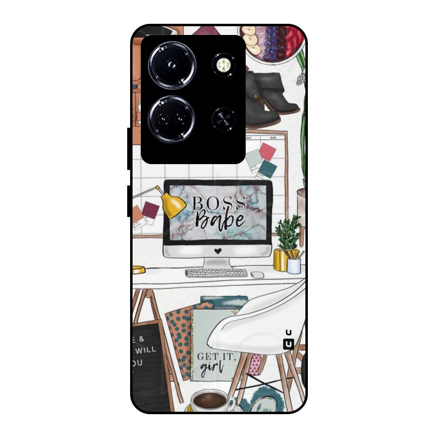 Boss Babe Metal Back Case for Infinix Note 30 5G