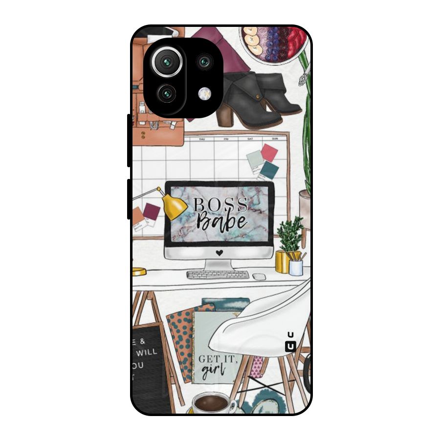 Boss Babe Metal Back Case for Mi 11 Lite NE 5G