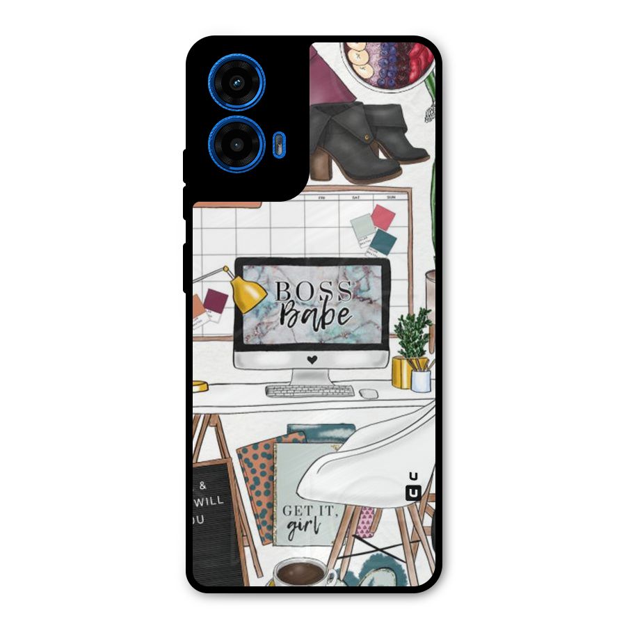 Boss Babe Metal Back Case for Moto G45