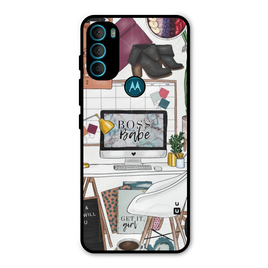Boss Babe Metal Back Case for Moto G71 5G