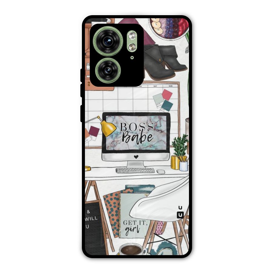Boss Babe Metal Back Case for Motorola Edge 40 5G
