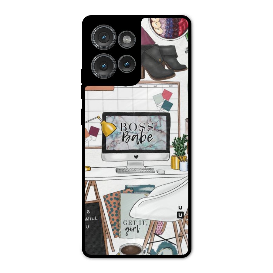 Boss Babe Metal Back Case for Motorola Edge 50