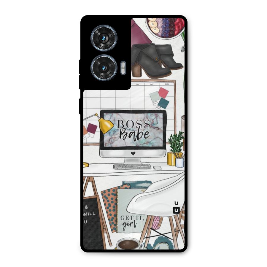 Boss Babe Metal Back Case for Motorola Edge 50 Fusion