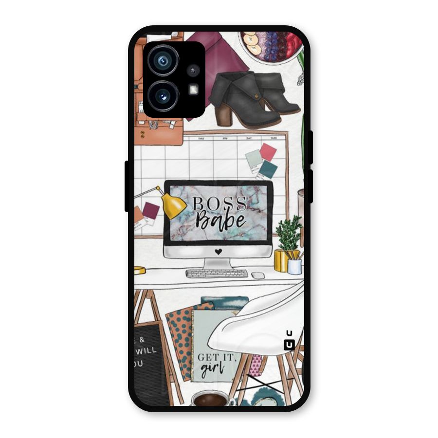 Boss Babe Metal Back Case for Nothing Phone 1