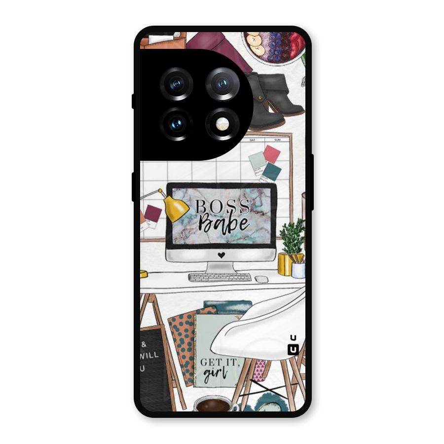 Boss Babe Metal Back Case for OnePlus 11