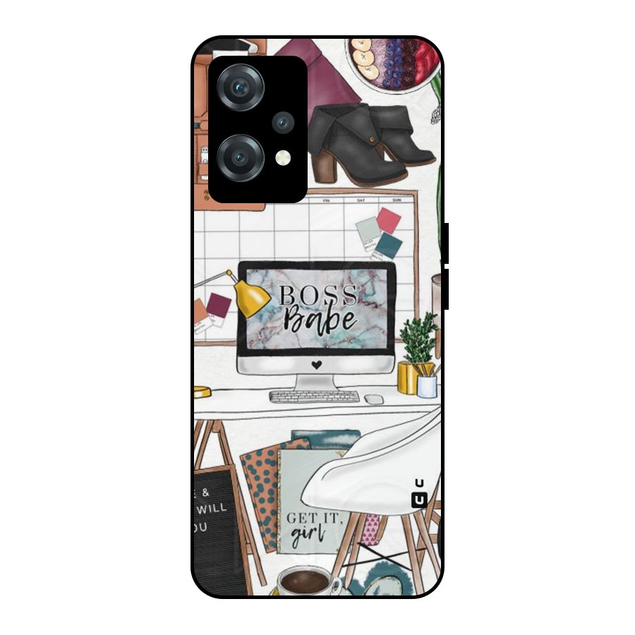 Boss Babe Metal Back Case for OnePlus Nord CE 2 Lite 5G