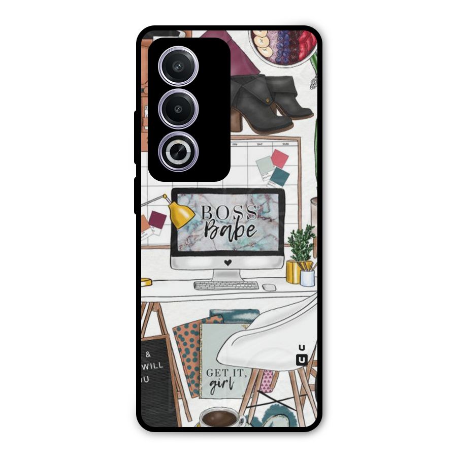 Boss Babe Metal Back Case for Oppo A3 Pro