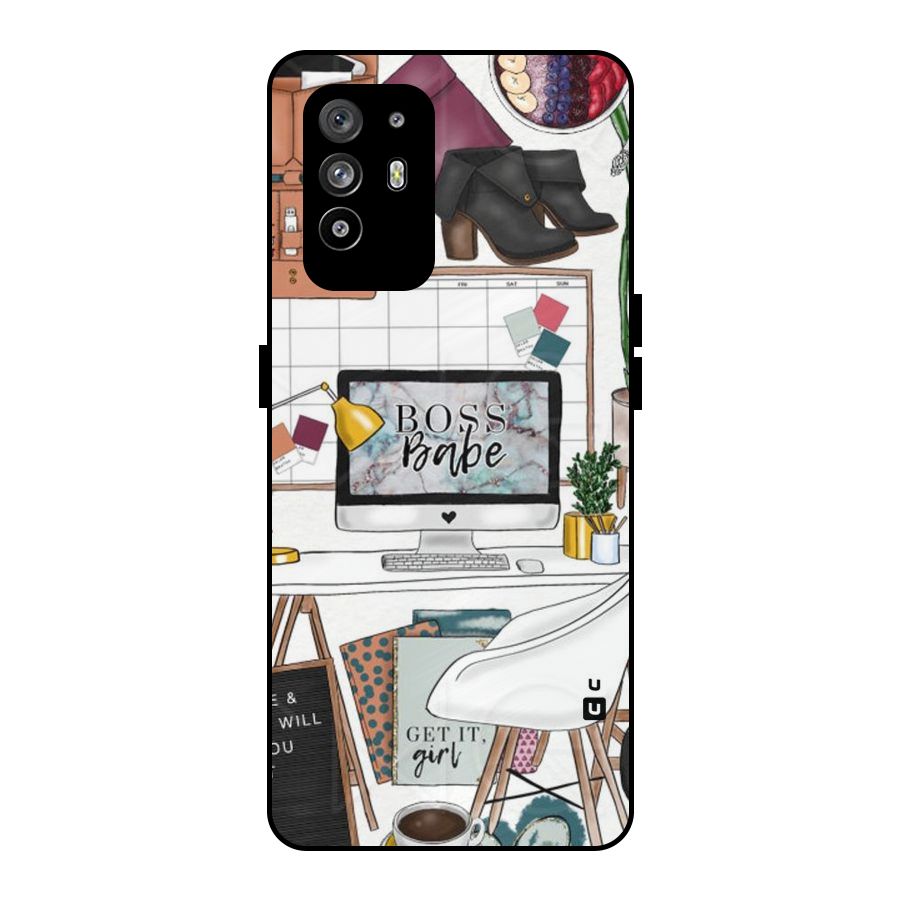 Boss Babe Metal Back Case for Oppo F19 Pro Plus 5G