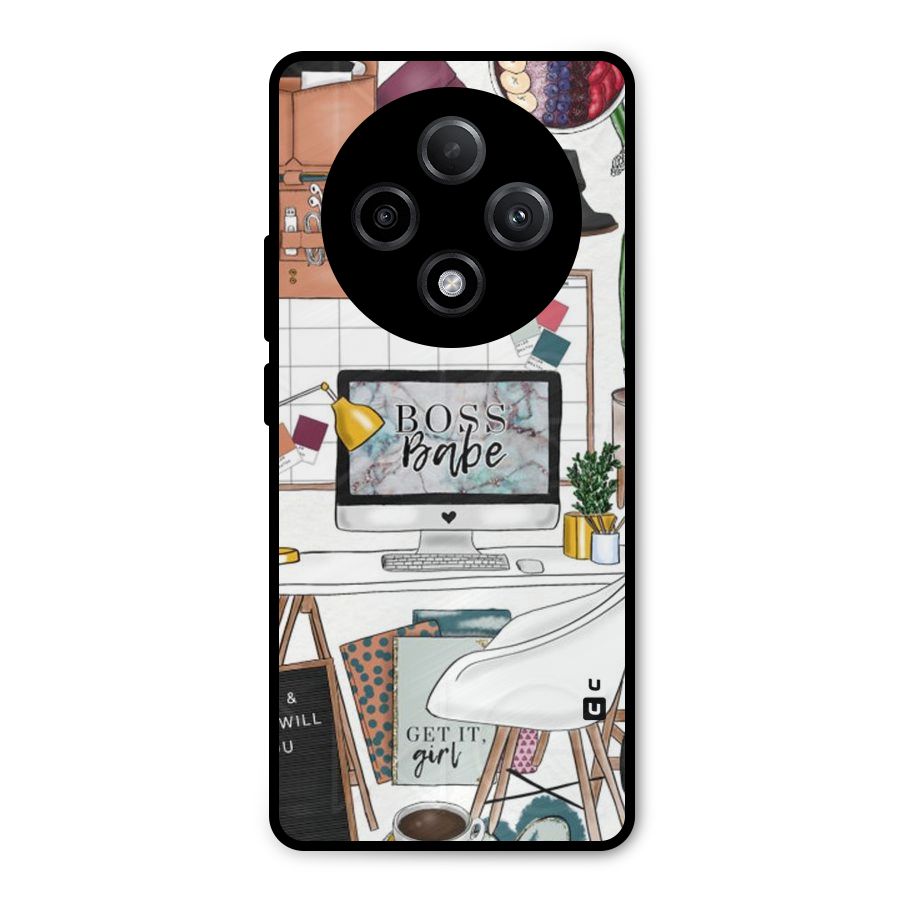 Boss Babe Metal Back Case for Oppo F27 Pro Plus