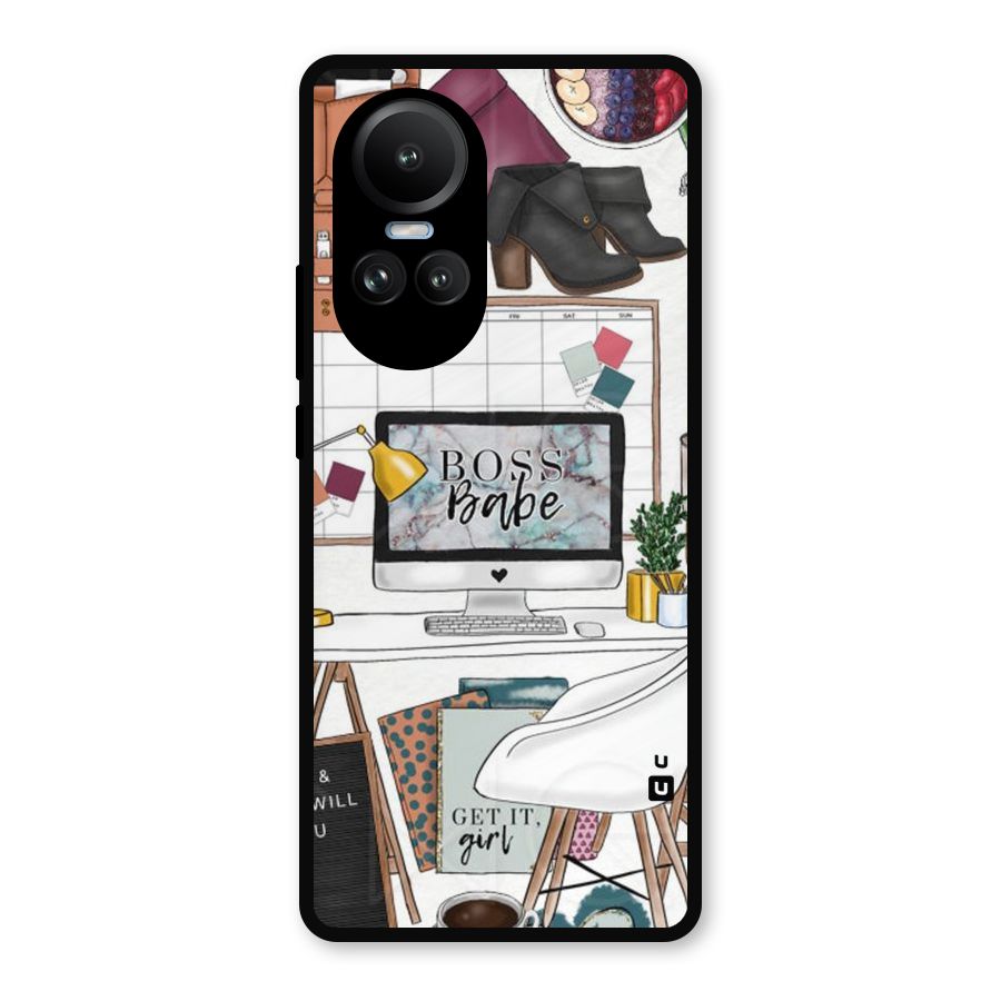 Boss Babe Metal Back Case for Oppo Reno10