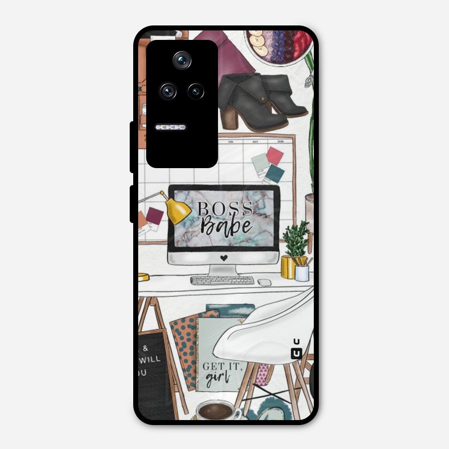 Boss Babe Metal Back Case for Poco F4 5G