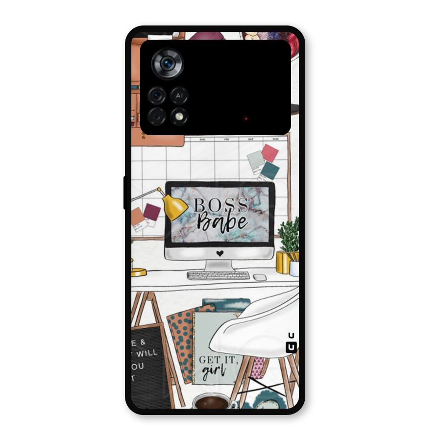 Boss Babe Metal Back Case for Poco X4 Pro 5G