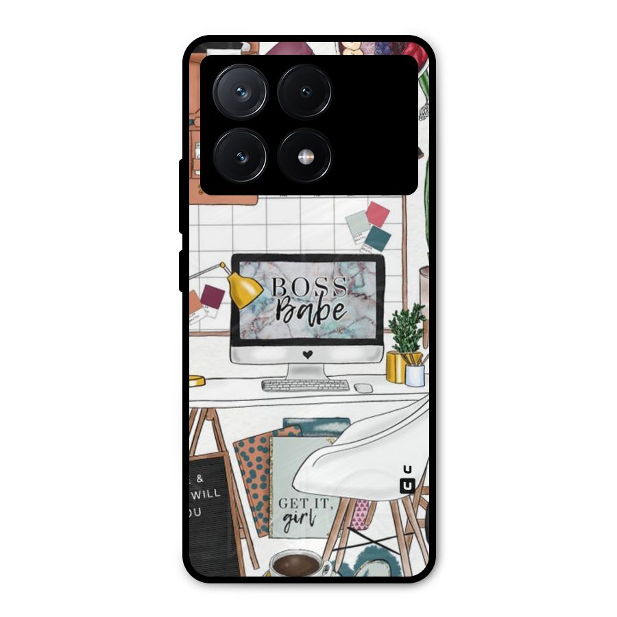 Boss Babe Metal Back Case for Poco X6 Pro