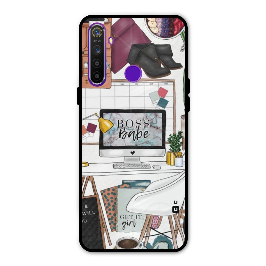 Boss Babe Metal Back Case for Realme 5