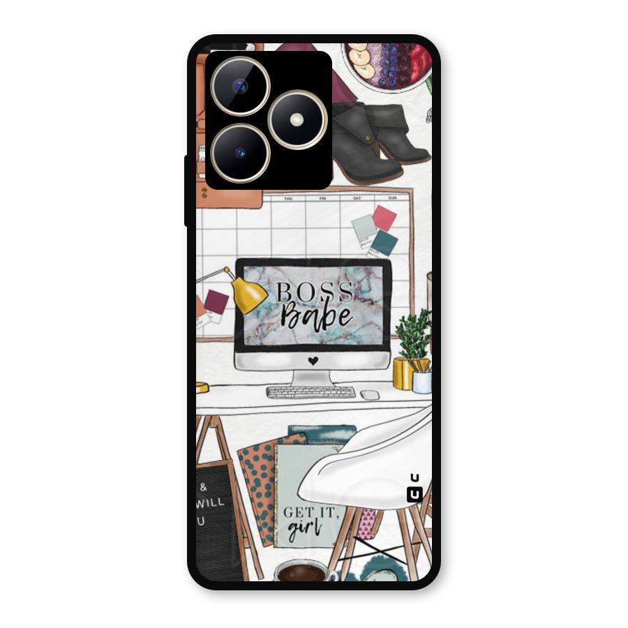 Boss Babe Metal Back Case for Realme Narzo N53
