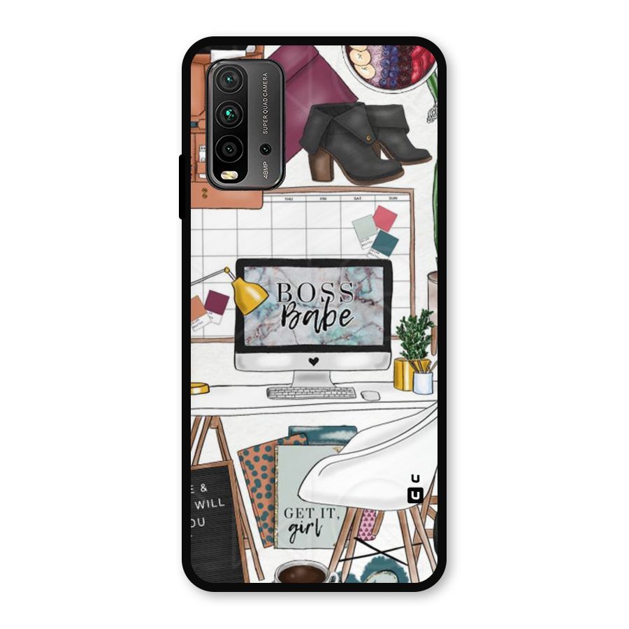 Boss Babe Metal Back Case for Redmi 9 Power